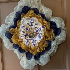 Buffalo Sabres Handcrafted Wreath - Diamond Shape